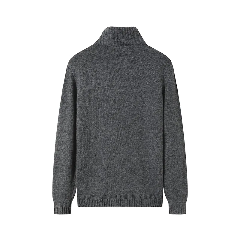 Men gray crew neck sweater factory&supplier